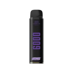 SLUGGER DISPOSABLE VAPE GRAPE PEACH CHERRY 20mg (6000 Puffs)