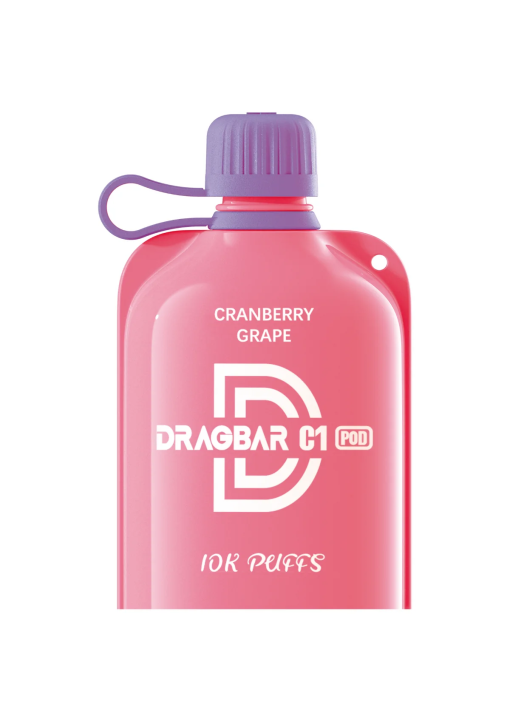 Dragbar C1 Disposable Pod- Cranberry Grape (10000Puffs)