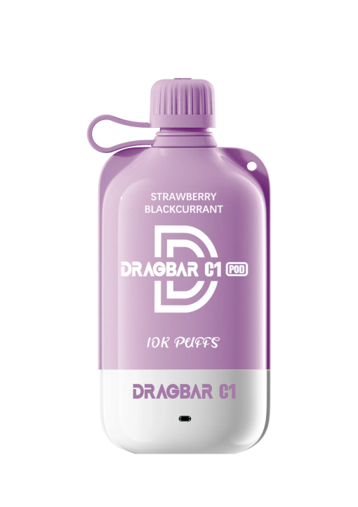 Dragbar C1 Disposable Vape- Strawberry Blackcurant (10000Puffs)