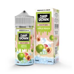 Drip Down E-Juice—Apple Peach Ice 100ml