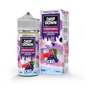 Drip Down E-Juice—Watermelon Grape Ice 100ml