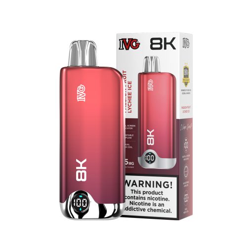 IVG 8000 Puffs Passion-Fruit-Lychee-Ice 2