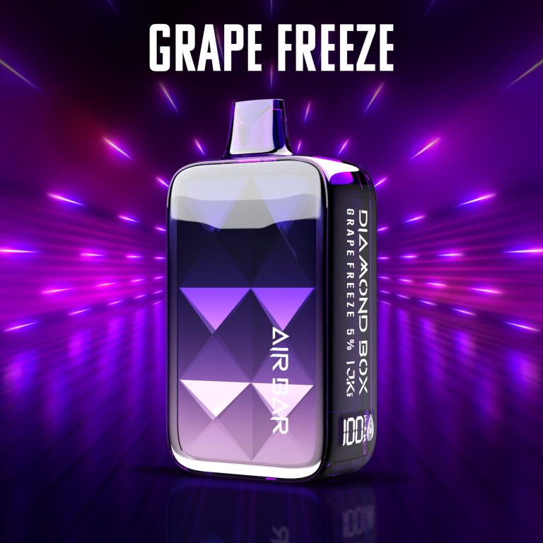 Best Air Bar Air Bar Diamond Box 20k - Grape Freeze - 10 Count Box  True  Distributors Australia Diamond Vape Box