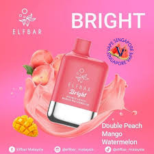 Elfbar Bright Disposable 6000 Puffs- Double Peach Mango Watermelon