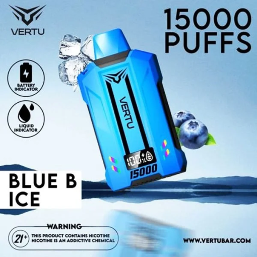 Vertu Disposable Blue B Ice 15000 Puffs 50mg