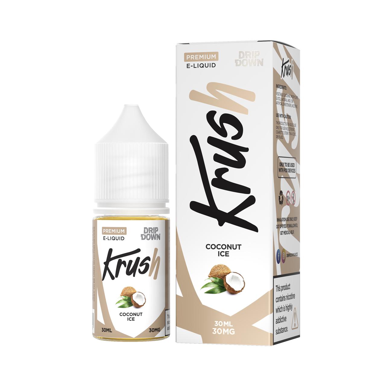 Drip Down Krush- Coconut Ice 30ml (30, 50mg) | Best Prices