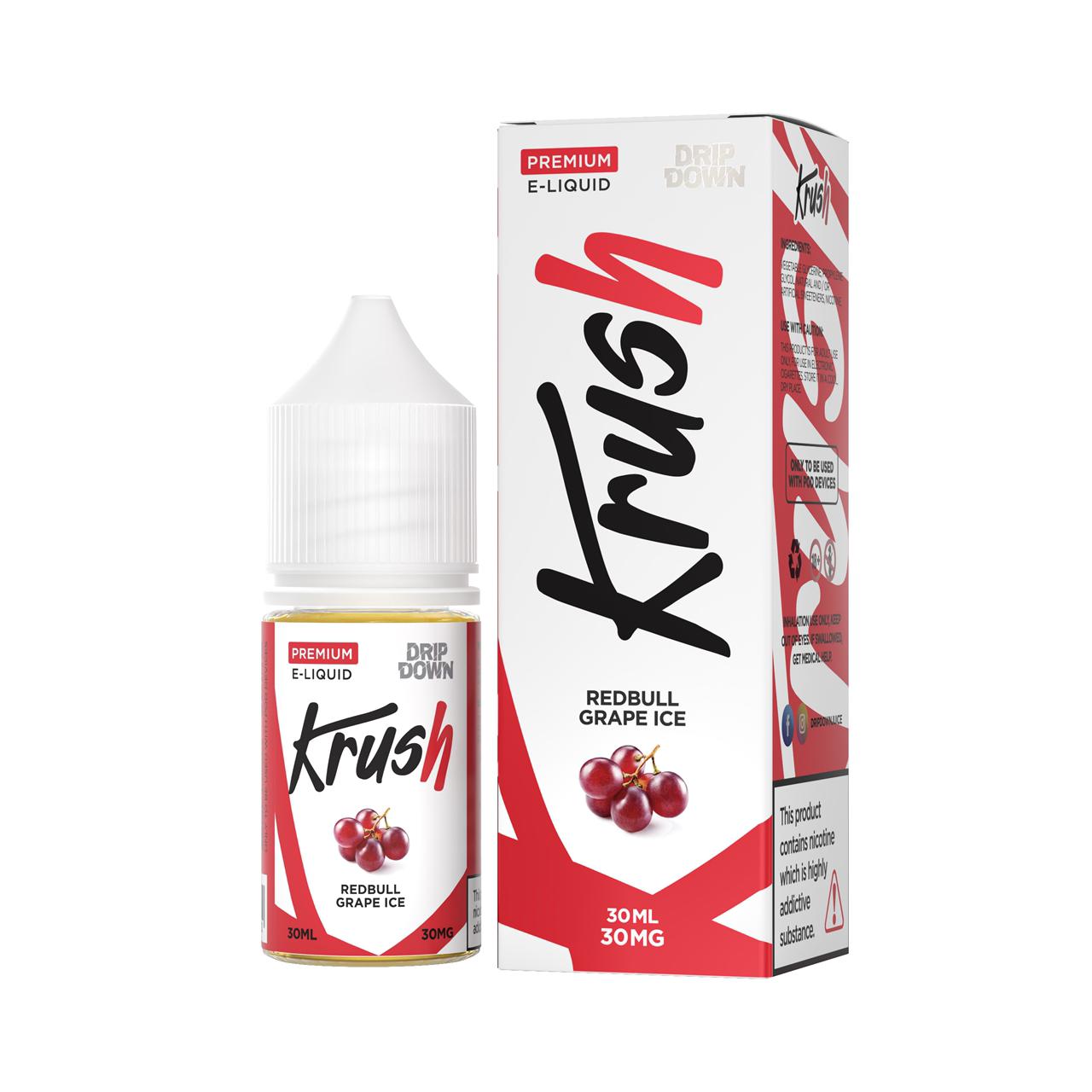 Drip Down Krush- Redbull Grape Ice 30ml (30, 50mg)