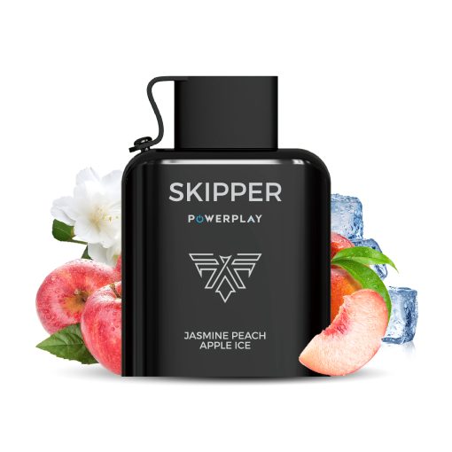Skipper Powerplay - Jasmine Peach Apple Ice Disposable Pod (16000 Puff) (50Mg)