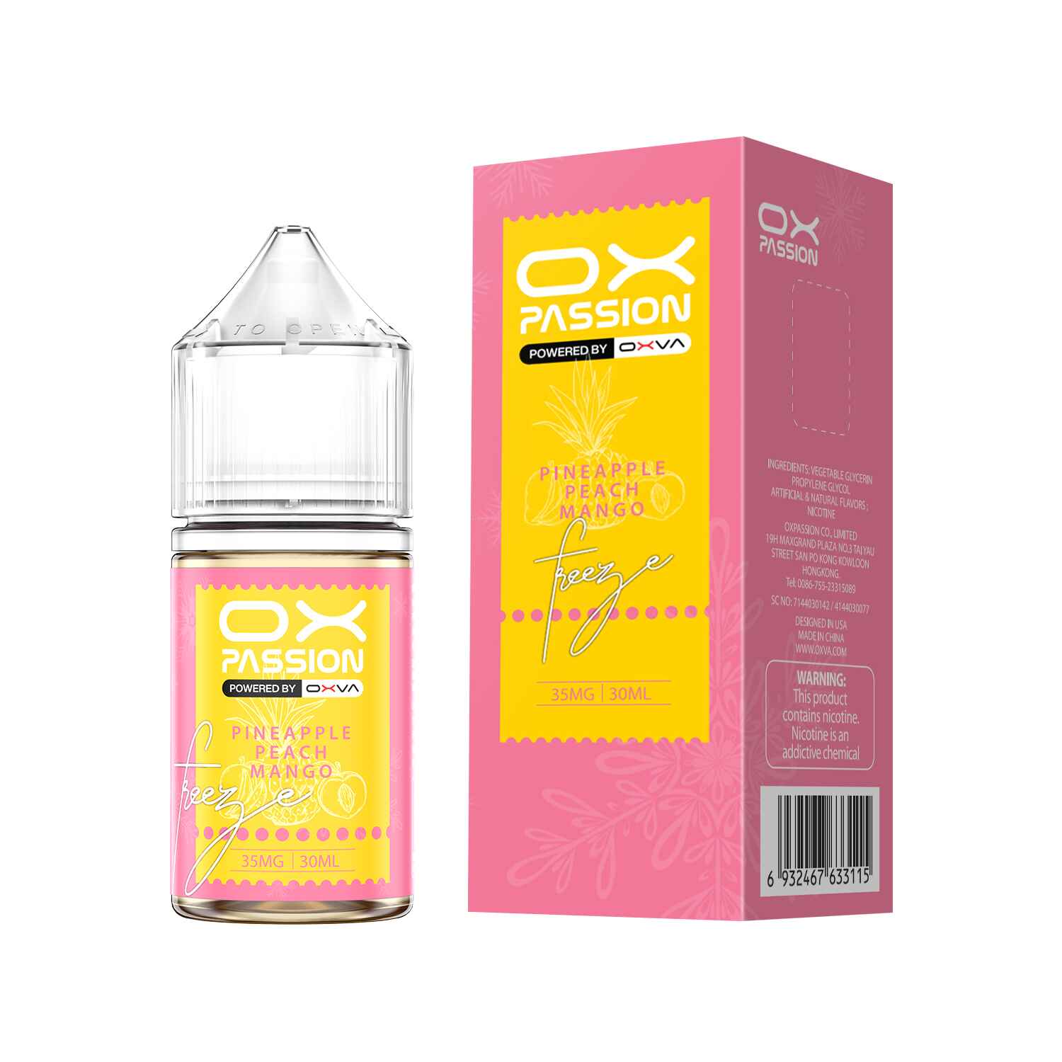 Ox Passion Freeze Pineapple Peach Mango