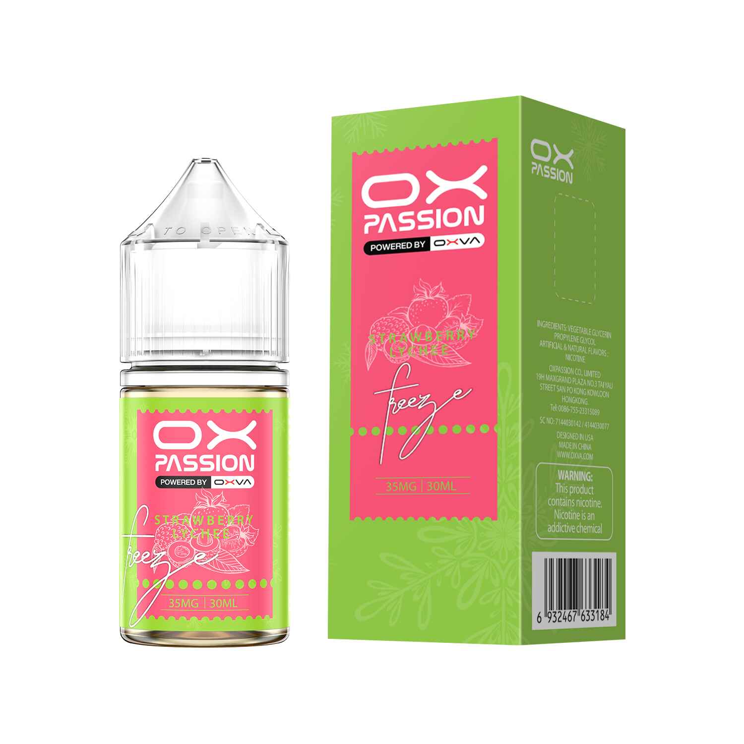 Ox Passion Freeze Strawberry-Lychee