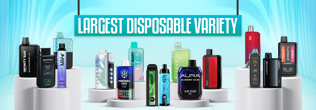 LARGEST DISPOSABLE VARIETY