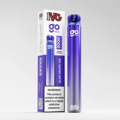 IVG Go Max 3000 Puffs Disposable Vape – Aloe Grape Ice (50mg)