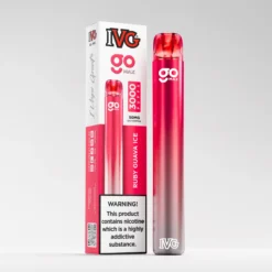 IVG Go Max 3000 Puffs Disposable Vape – Ruby Guava Ice (50mg)