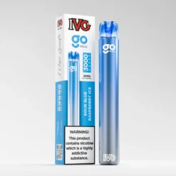 IVG Go Max 3000 Puffs Disposable Vape – Sour Blue Raspberry Ice (50mg)