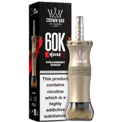 Al Fakher Crown Bar EHose X Disposable Vape Shisha – Strawberry Punch (60,000 Puffs)