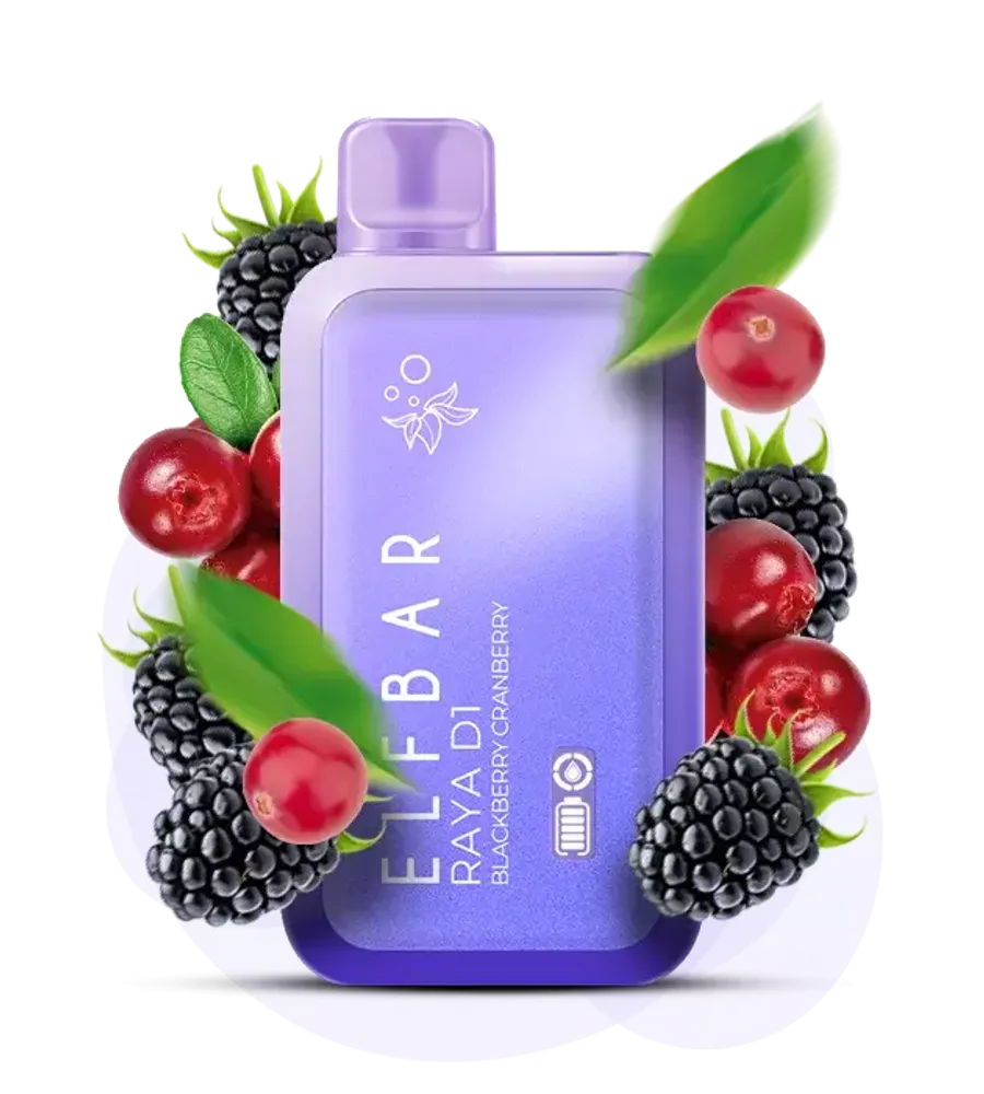 ElfBar Raya D1- Blackberry Cranberry (13000 Puffs)