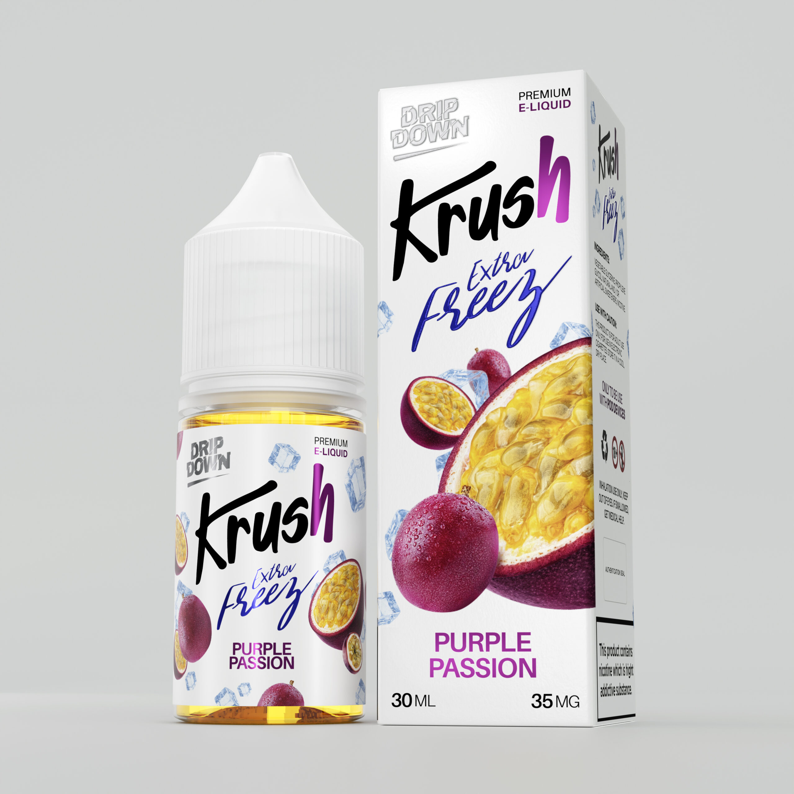 Drip Down Krush Extra Freeze - Purple Passion 30ml (35/55 Mg)