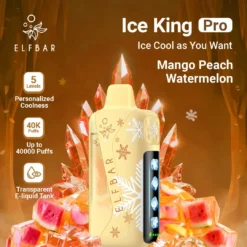 Elf Bar Ice King Pro 40K Disposable Vape – Mango Peach Watermelon (50mg) (40,000 Puffs)